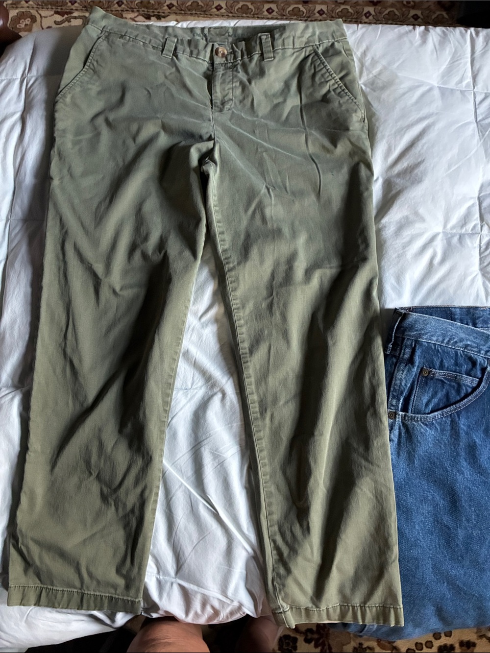 Faded Glory Olive Straight Leg Women's Pants